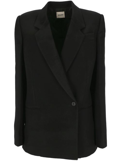 Black double-breasted jacket KHAITE | 61454092200