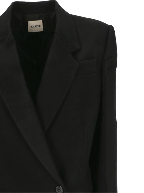 Black double-breasted jacket KHAITE | 61454092200