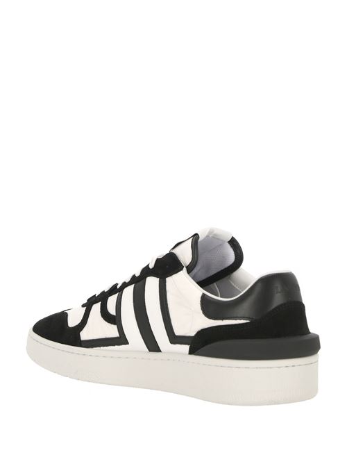 Black/white suede sneaker LANVIN | FMSKDK00NYLOA240110