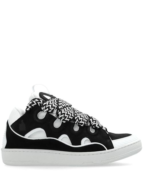 Black/white calf leather sneaker Lanvin | FMSKRK11DRAGA201000