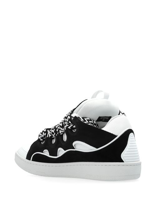 Black/white calf leather sneaker Lanvin | FMSKRK11DRAGA201000