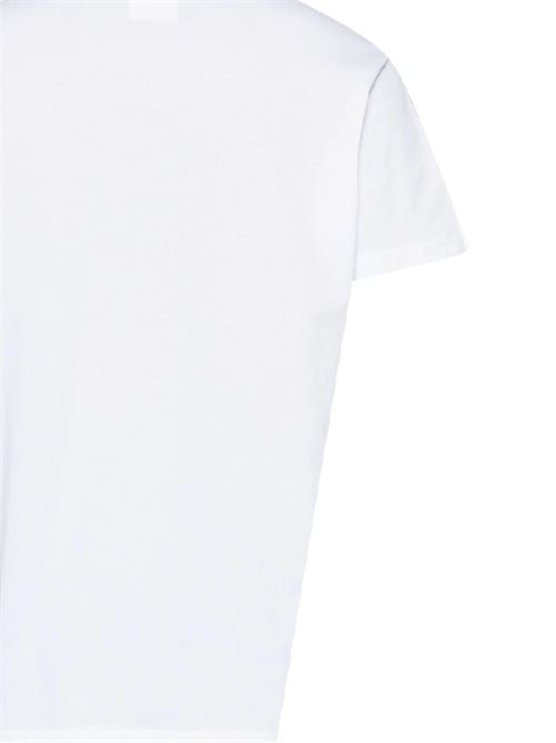 White/black organic t-shirt MARANT | TS0047HAB1N21H20WH