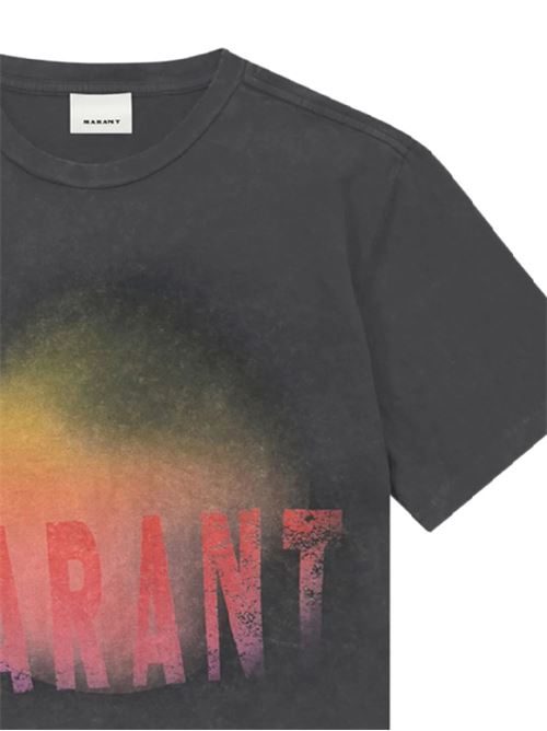 T-shirt grigio scuro MARANT | TS0149HAB3N05H02FK