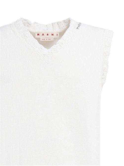 maglia di cotone bianco Marni | CVMG0091A0UFC65200W01