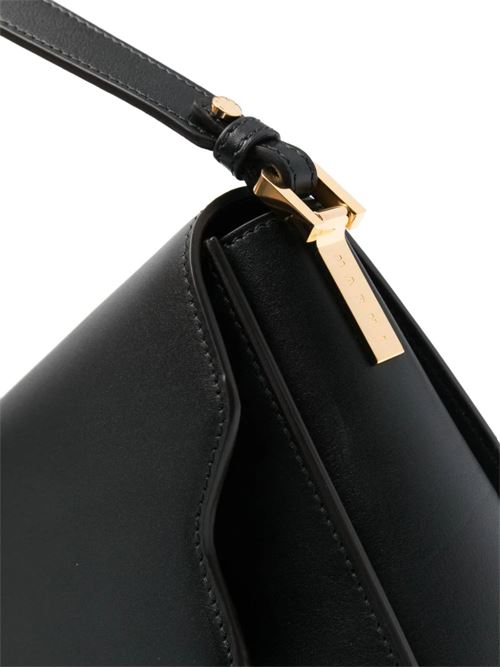 Borsa a spalla Trunkaroo Media in pelle nera MARNI | SBMP0195U0P694800N99