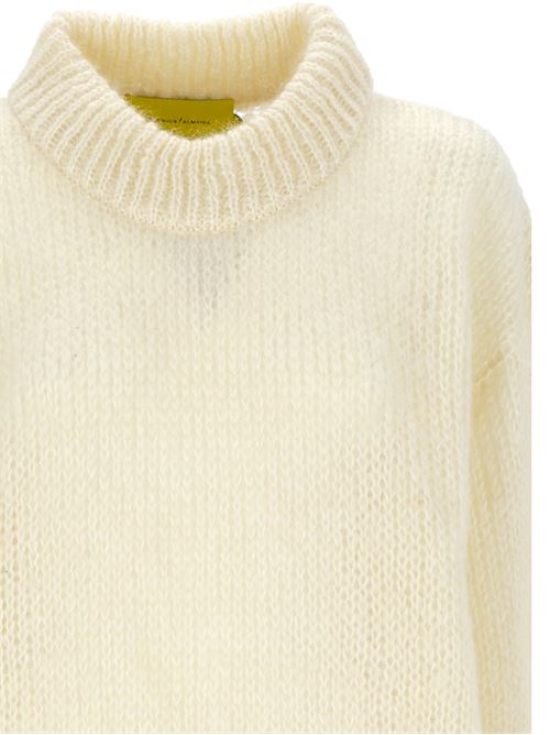 Maglia in misto mohair bianco MARQUESALMEIDA | AW24KN0175MHKNBGBEIGE