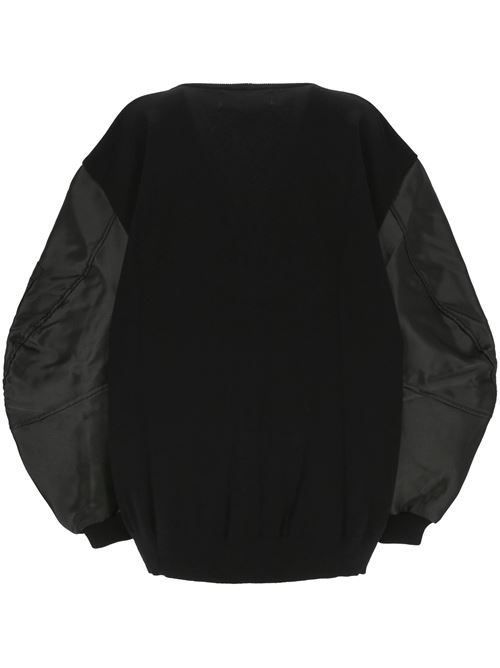 Black merino wool jacket Marques'Almeida | AW24KN0180MKNMKBKBLACK