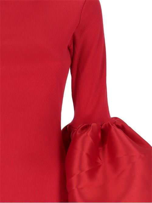 Maglia a coste rosso Marques'Almeida | AW24TP0312JRRRDRED