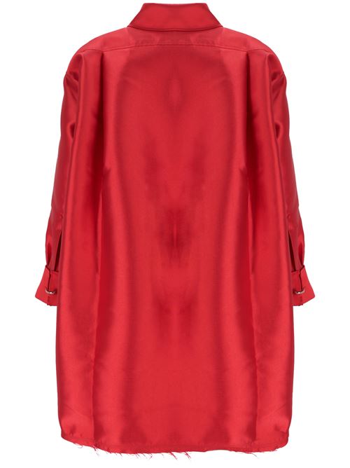 Red satin shirt Marques'Almeida | AW24TP0541MKRDRED