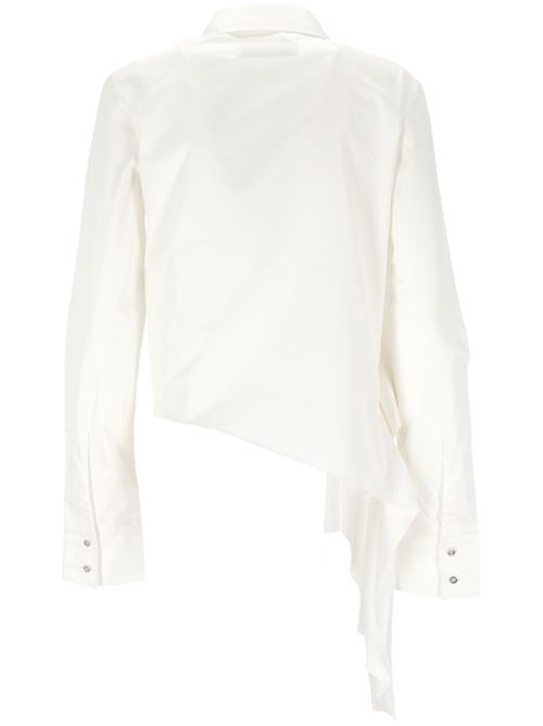 White cotton textured shirt MARQUESALMEIDA | AW24TP0608SHTWHWHITE