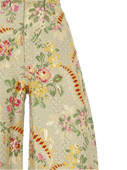 Beige/multicolour brocade pants MARQUESALMEIDA | AW24TR0014BRCBGBEIGE