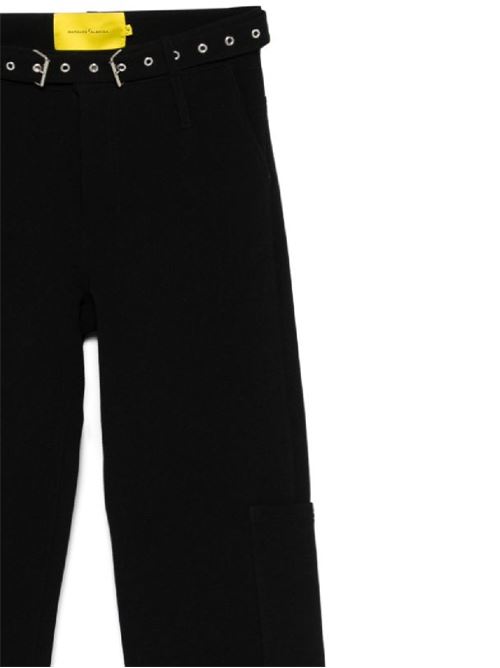 Pantaloni neri MARQUESALMEIDA | AW24TR0263CWLBKBLACK