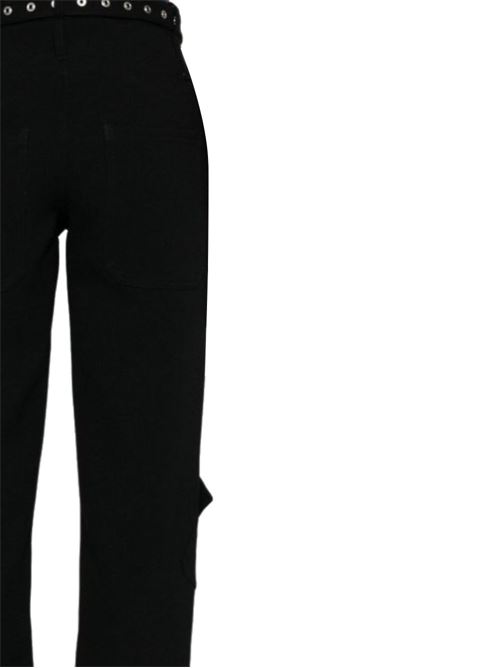 Black stretch-design pants MARQUESALMEIDA | AW24TR0263CWLBKBLACK