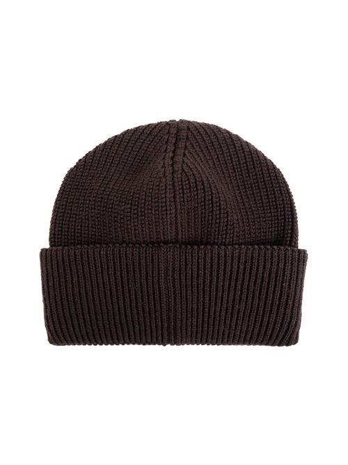 Brown wool logo hat Moncler | 913B000-19M1282687