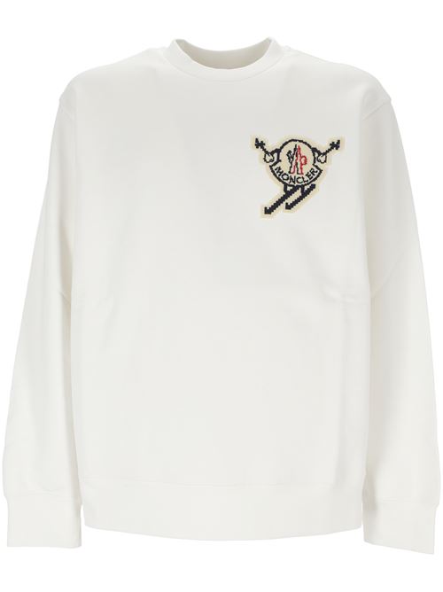 White cotton sweatshirt Moncler | 918G000-16899V4034