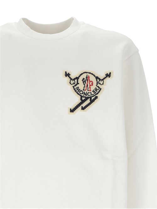 White cotton sweatshirt Moncler | 918G000-16899V4034