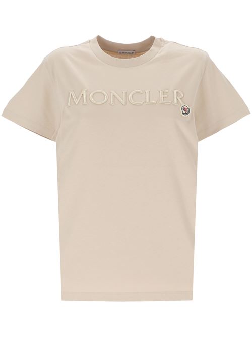 T-SHIRT WITH EMBROIDERED LOGO Moncler | 938C000-1189AIJ221