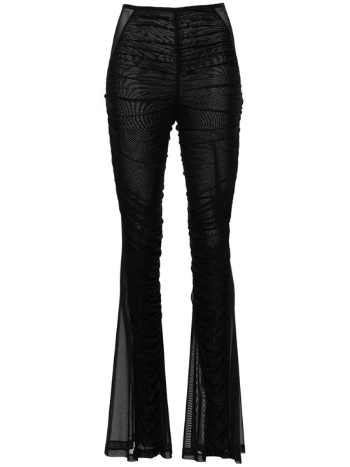 black stretch-design pants Mugler | 24F1PA04475951999