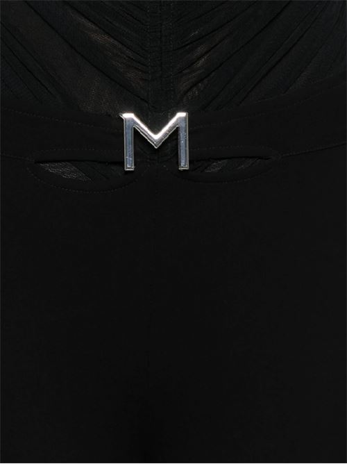 Black stretch-design skinny pants Mugler | 24F1PA04556801999