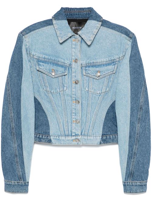 Light blue/indigo blue denim jacket Mugler | 24F6VE0414211TBDTB