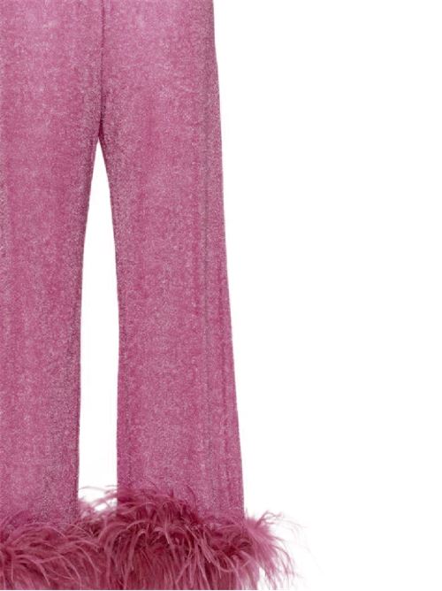 Pantaloni con dettagli in lurex Oseree | LPF235AUBERGINE