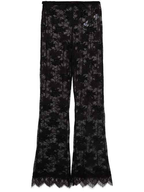 Pantalone semi trasparenti Oseree | OLP143BLACK