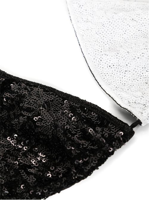 Costume con decorazione paillettes OSEREE | PTF213BLACK-WHITE