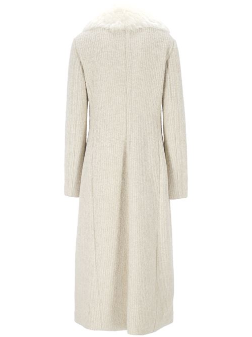 Long Coat With Goat Cashmere Collar Peuterey | PED513001151933NAT