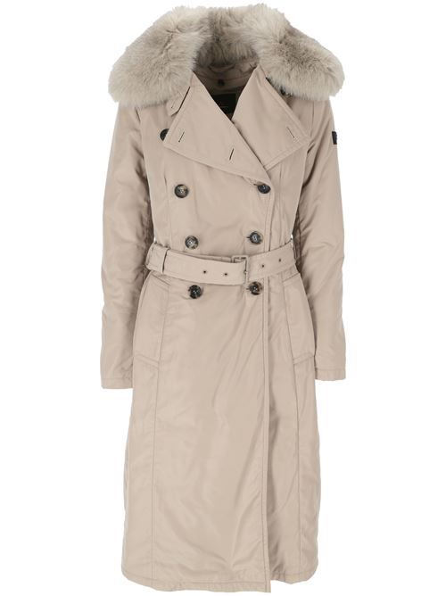 Long Trench Coat With Fur Peuterey | PED513901181941852