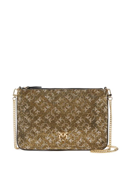 pochette donna con strass monogram PINKO | 100455A20DLH3Y