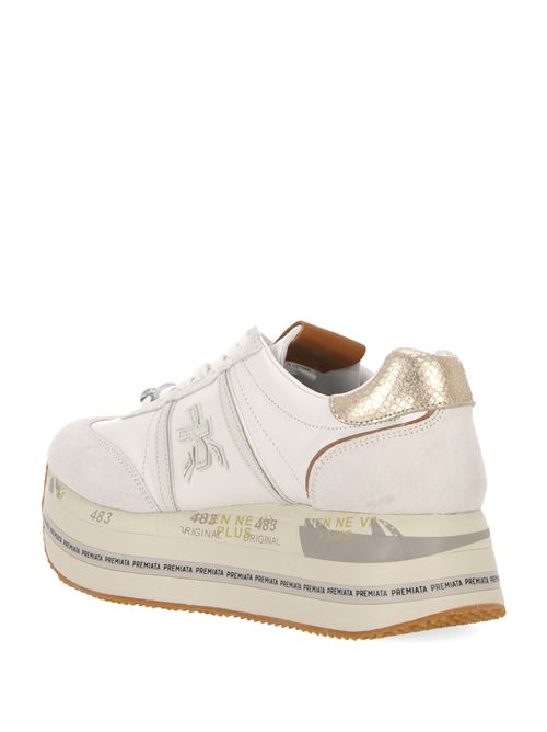 Sneakers bianca e beige Premiata | BETH7037