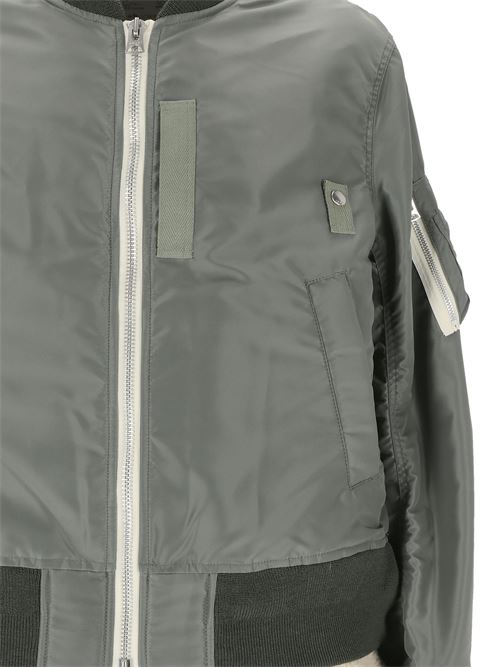 Sage green bomber SACAI | 24-03450M842