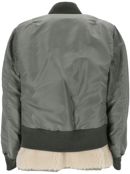 Bomber in verde salvia Sacai | 24-03450M842