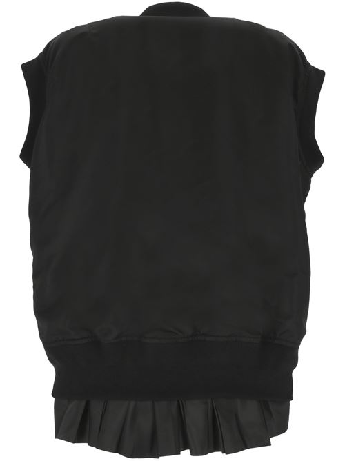 Gilet in twill nero Sacai | 24-07382001