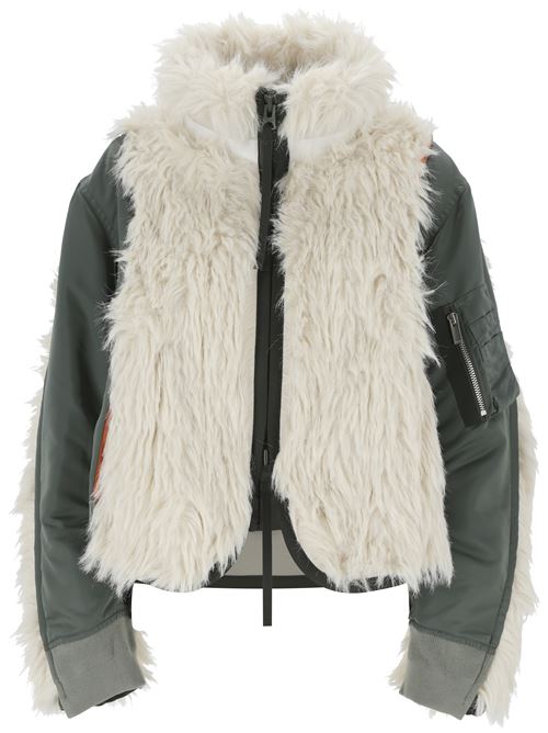 Faux Fur x Nylon Twill Blouson Sacai | 24-07604063