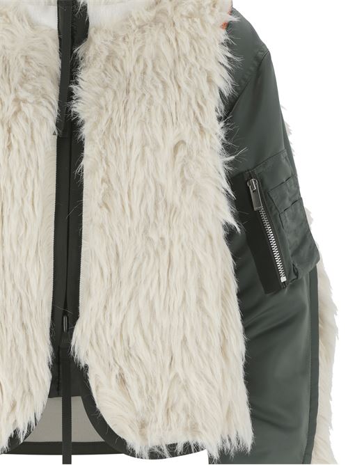 Faux Fur x Nylon Twill Blouson Sacai | 24-07604063