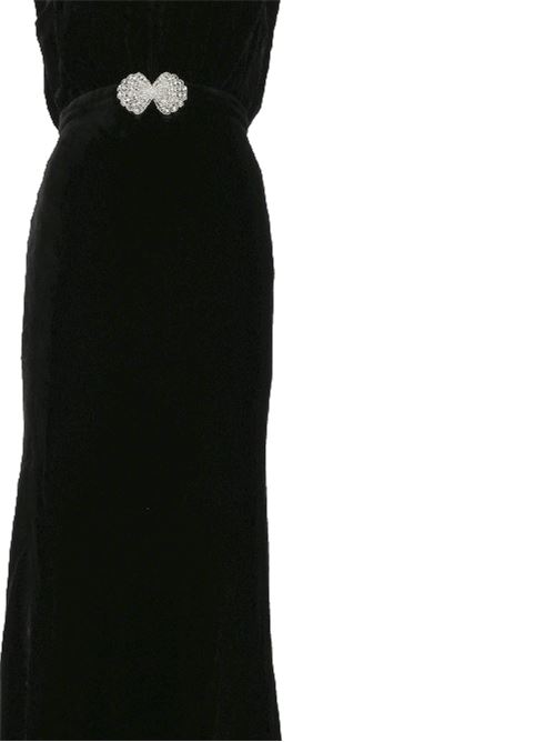 Black velvet dress SALONI | 1091102/5620