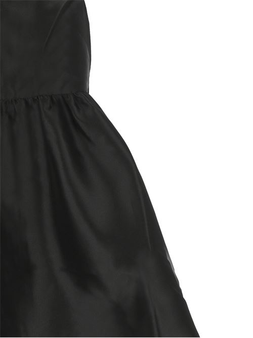 Black satin finish crystal dress Self-Portrait | PF24-008SBBLACK