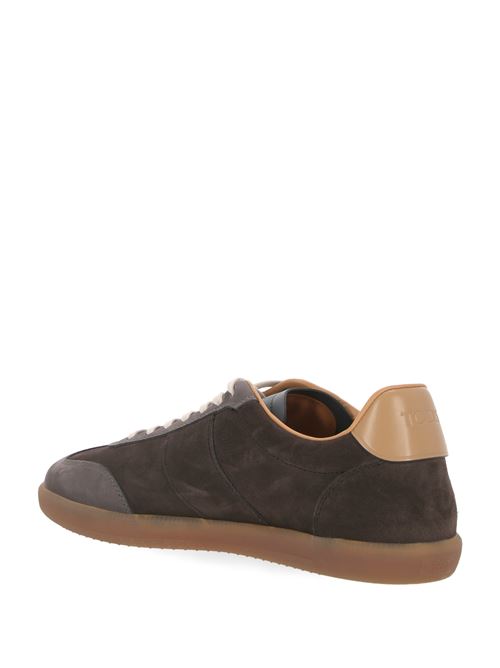 Sneaker in pelle grigio scuro/marrone TODS | XXM68C0IL70TND0FZ1