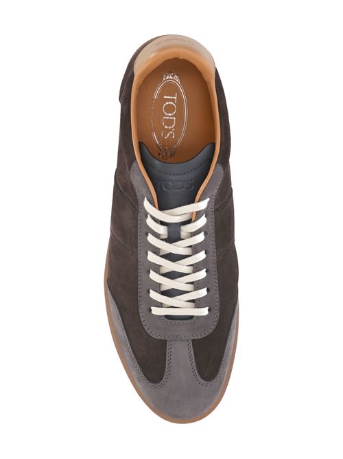 Cedar brown/dark grey sneaker TODS | XXM68C0IL70TND0FZ1