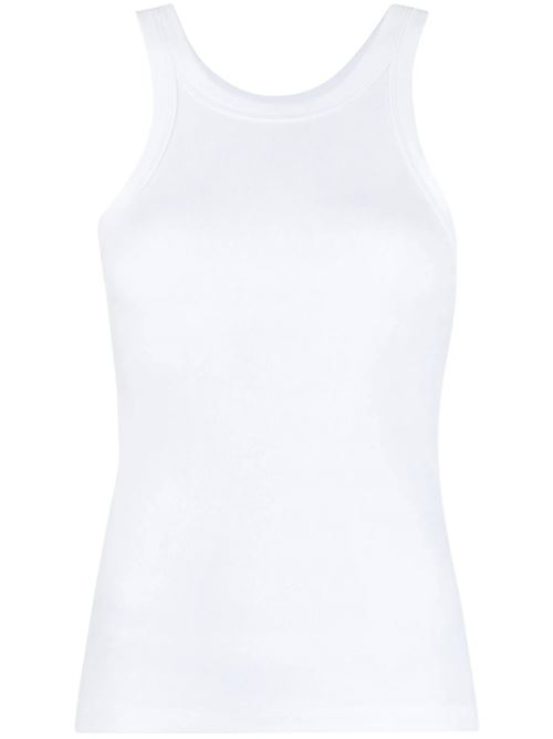 Curved rib tank white TOTEME | 211437772100