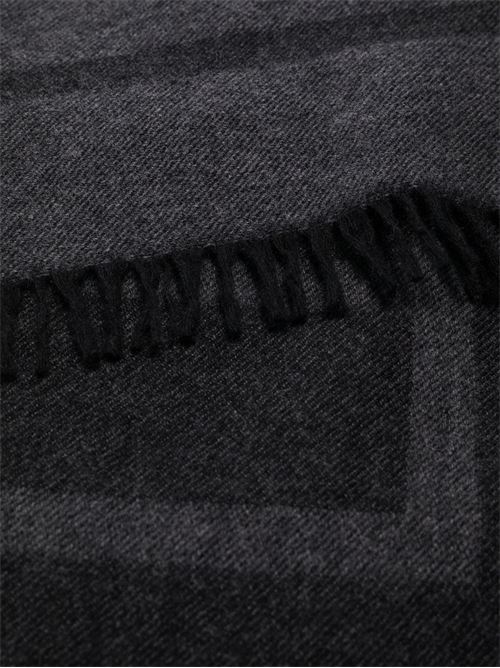 Dark grey virgin wool-cashmere SCARF Toteme | 213894808395