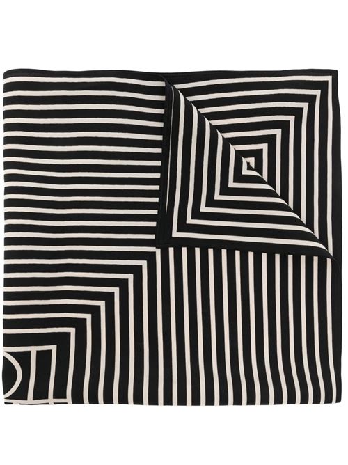 Silk monogram-print silk scarf Toteme | 222852800200