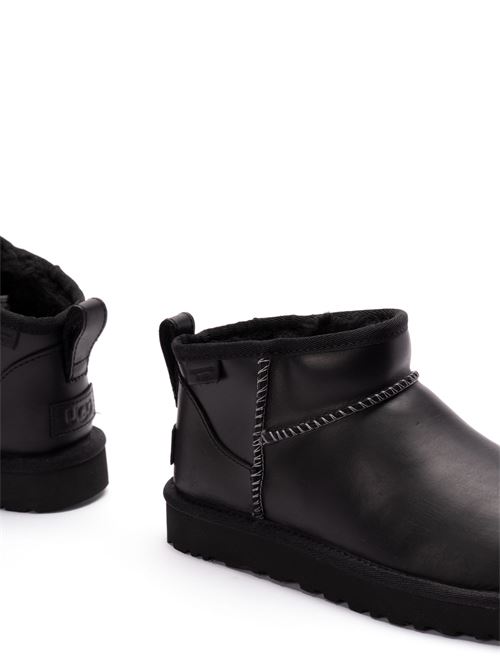 Women's Classic Ultra Mini Leather Regenerate Boots Ugg | 1163490BLK