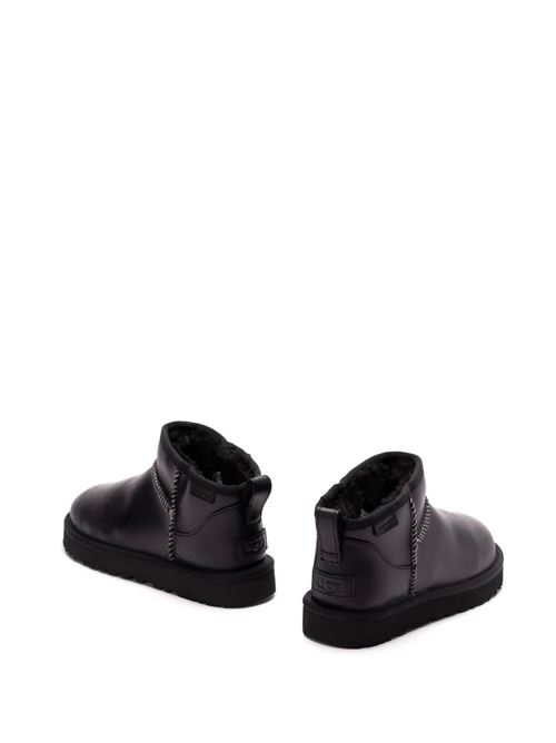 Donna Stivali Classic Ultra Mini Leather Regenerate Ugg | 1163490BLK