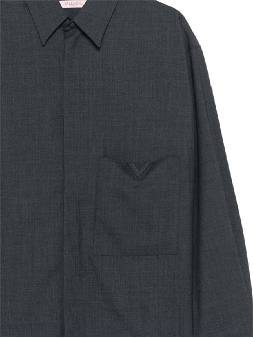 Anthracite grey shirt VALENTINO GARAVANI | 5V0ABT90AES080