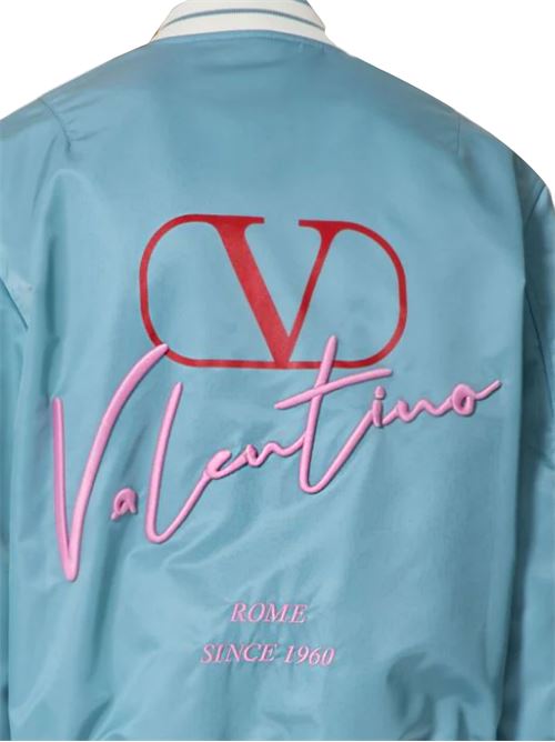 Giacchetto blu con logo Valentino | 5V3CIF15AD9S02