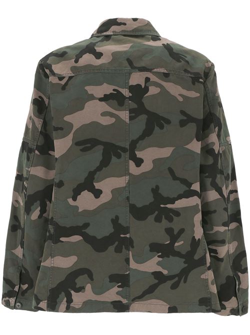 green/brown cotton camouflage pattern jacket VALENTINO GARAVANI | 5V3CJK00AA1F00