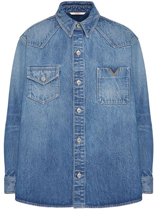 Vlogo denim shirt Valentino | 5V3DB02XAA6558