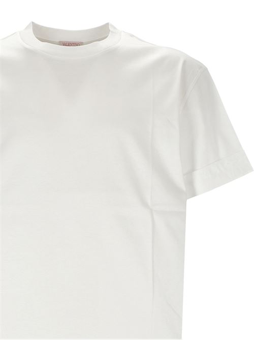 White cotton jersey T-shirt VALENTINO GARAVANI | 5V3MG13AAAV0BO